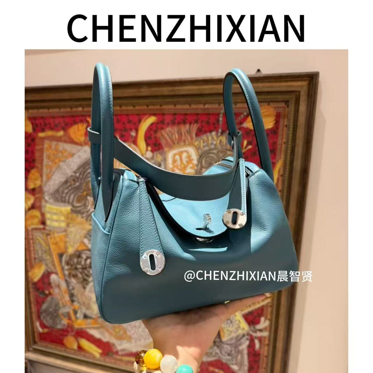 Tote bag and shoulder bag, 26 cm, available in four colors, Evercolor leather