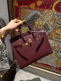 25cm Original Handmade Bag With box leather