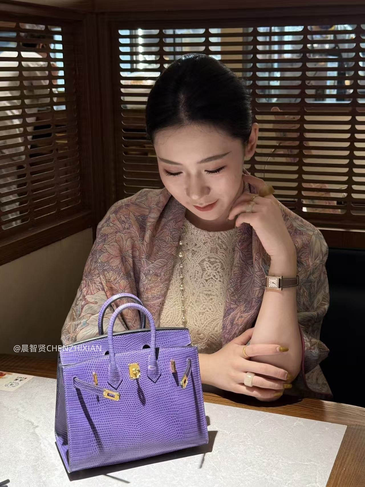 20cm Original Handcrafted Bag With Cowhide And Lizard Pattern or Crocodile Pattern