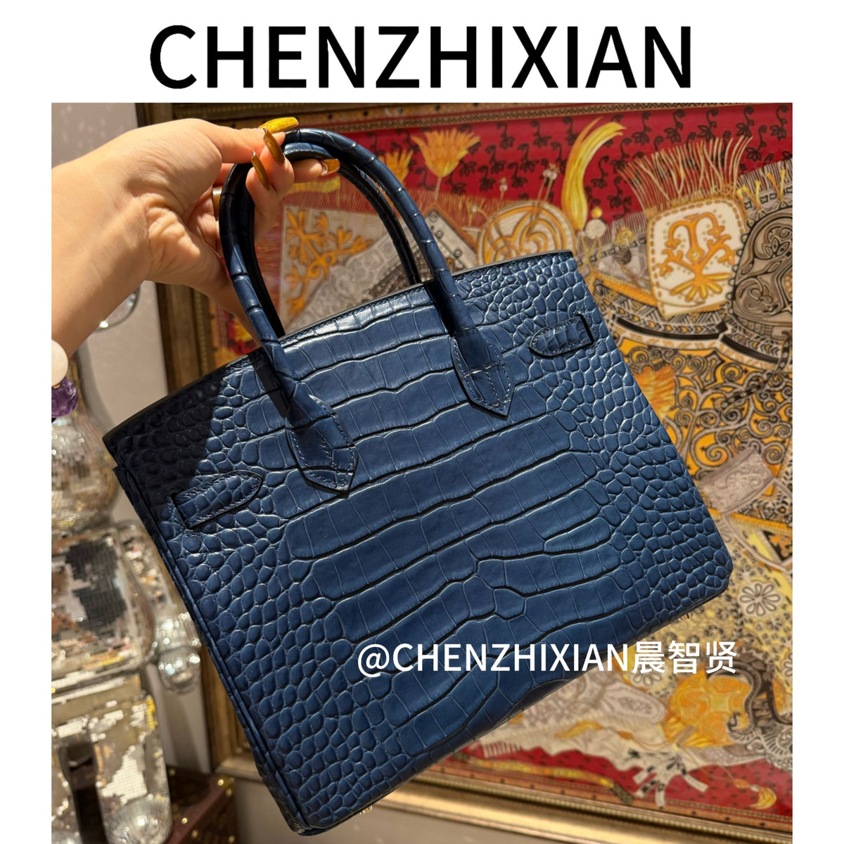 30cm Original Handmade Bag With Cowhide