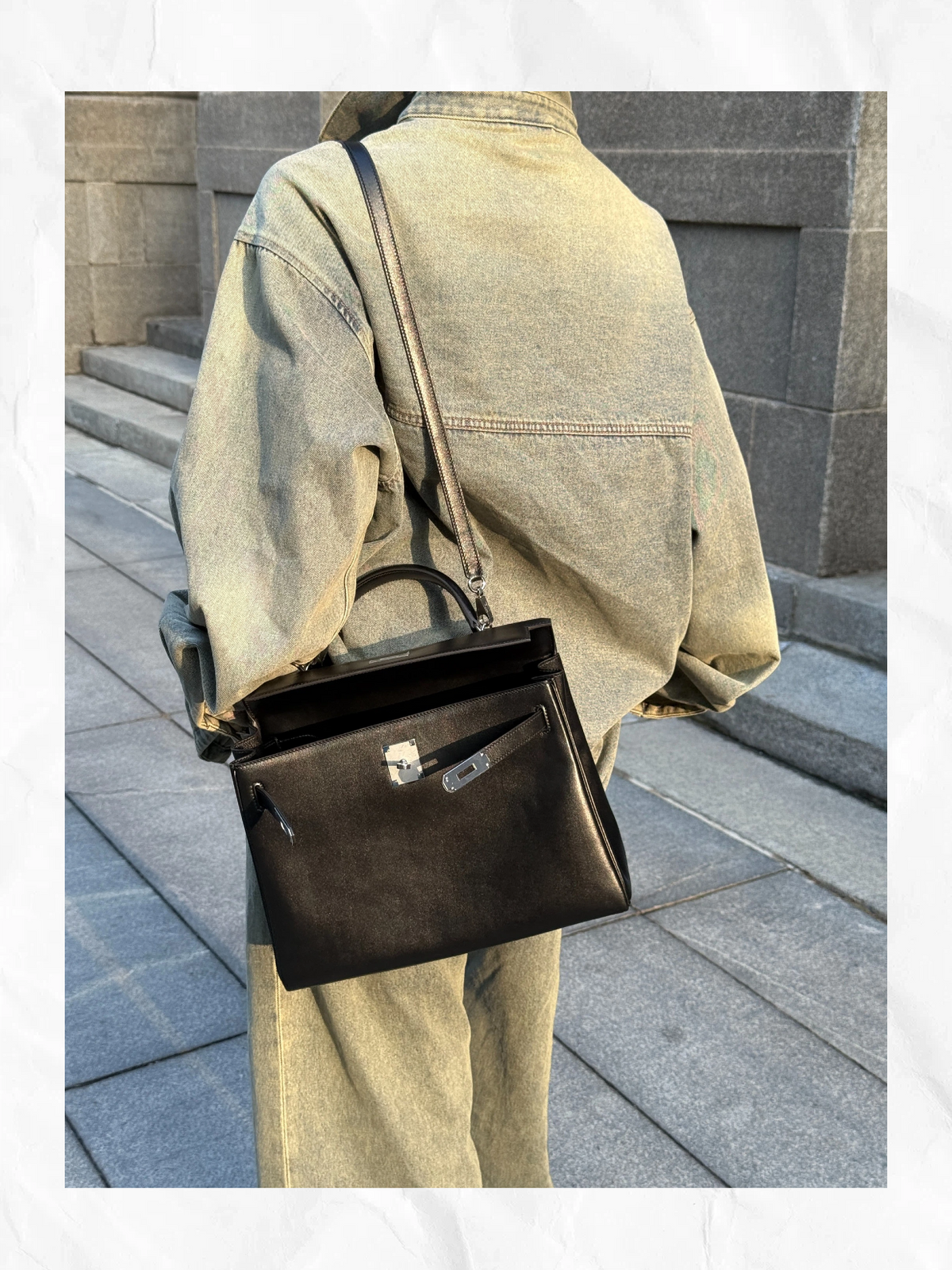 32cm Original Handmade Bag With BOX leather