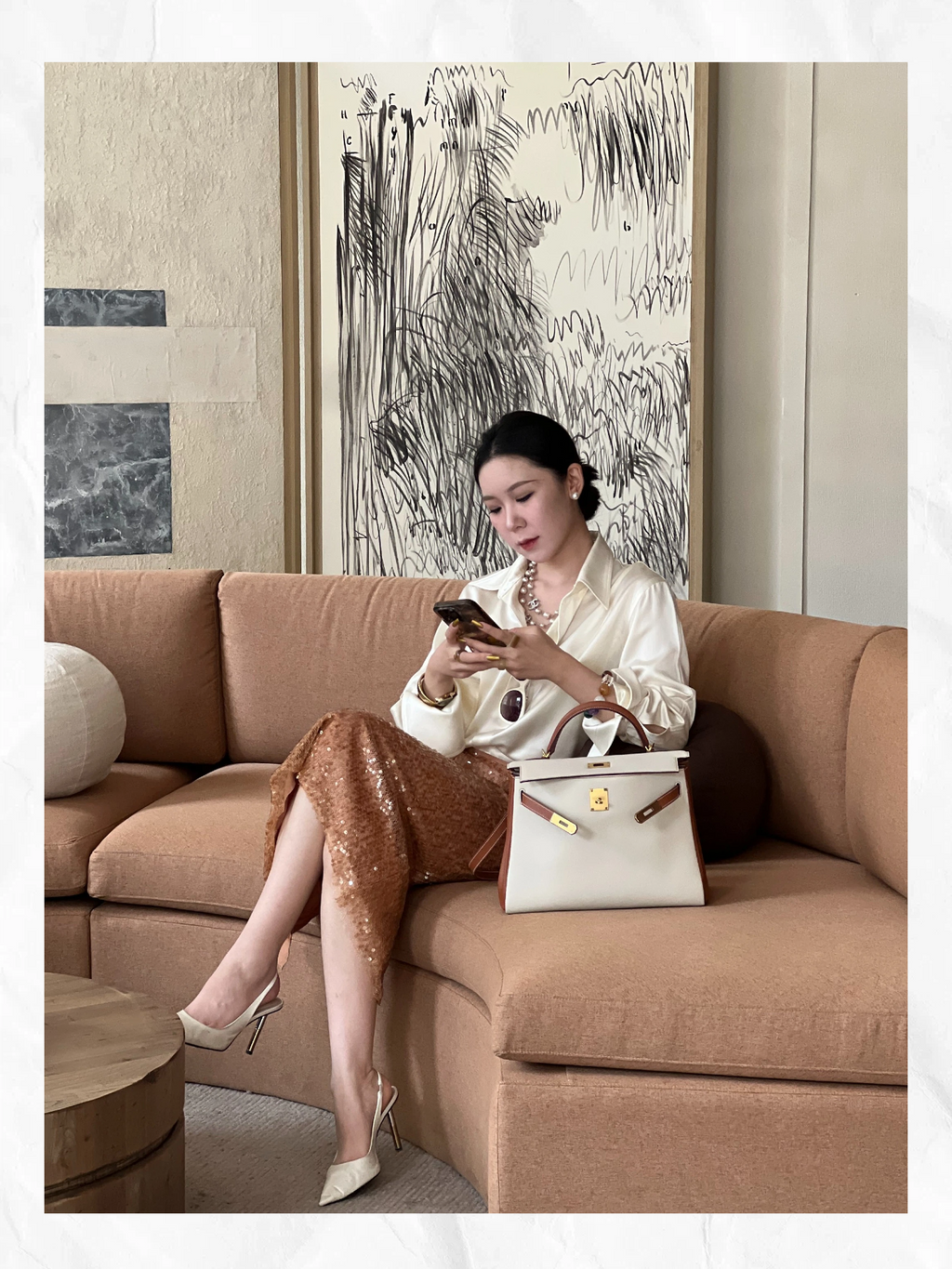 32cm Original Handmade Bag With BOX leather
