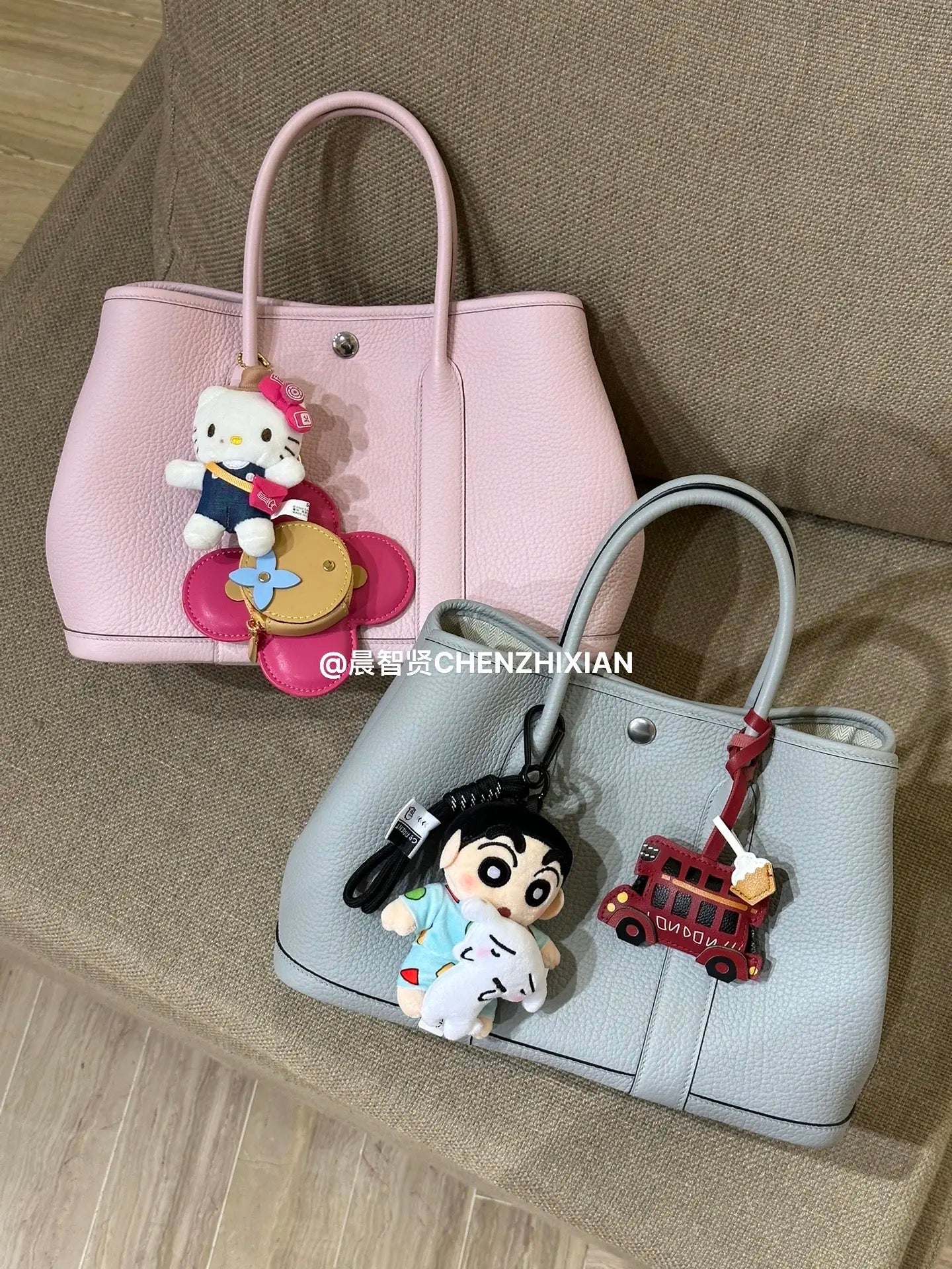 30cm Original Handmade Bag With Cowhide