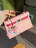 22cm Original Handmade Bag With Cowhide