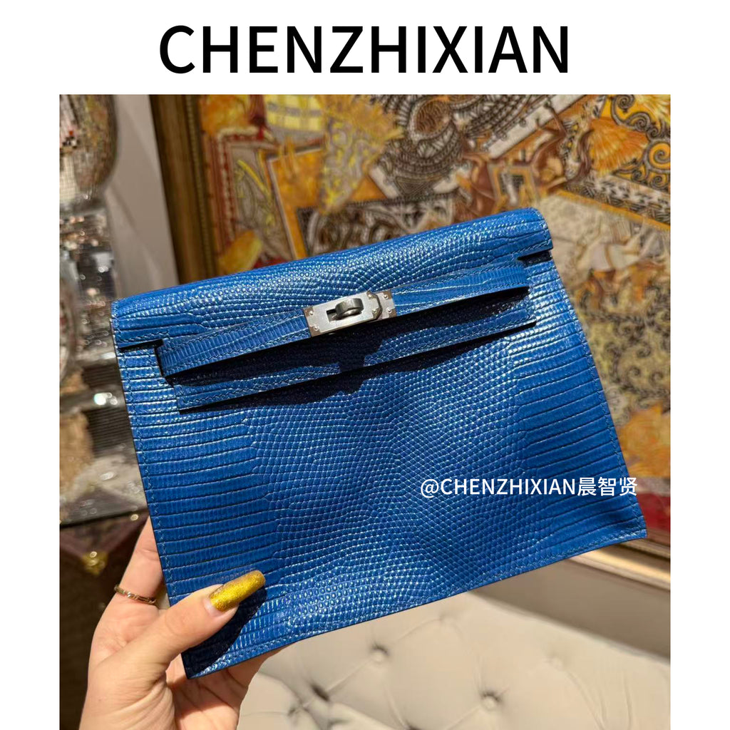 22cm Original Handcrafted Bag With Cowhide And Lizard Pattern