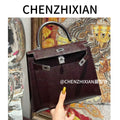 25cm Original Handcrafted Bag With Cowhide And Lizard Pattern