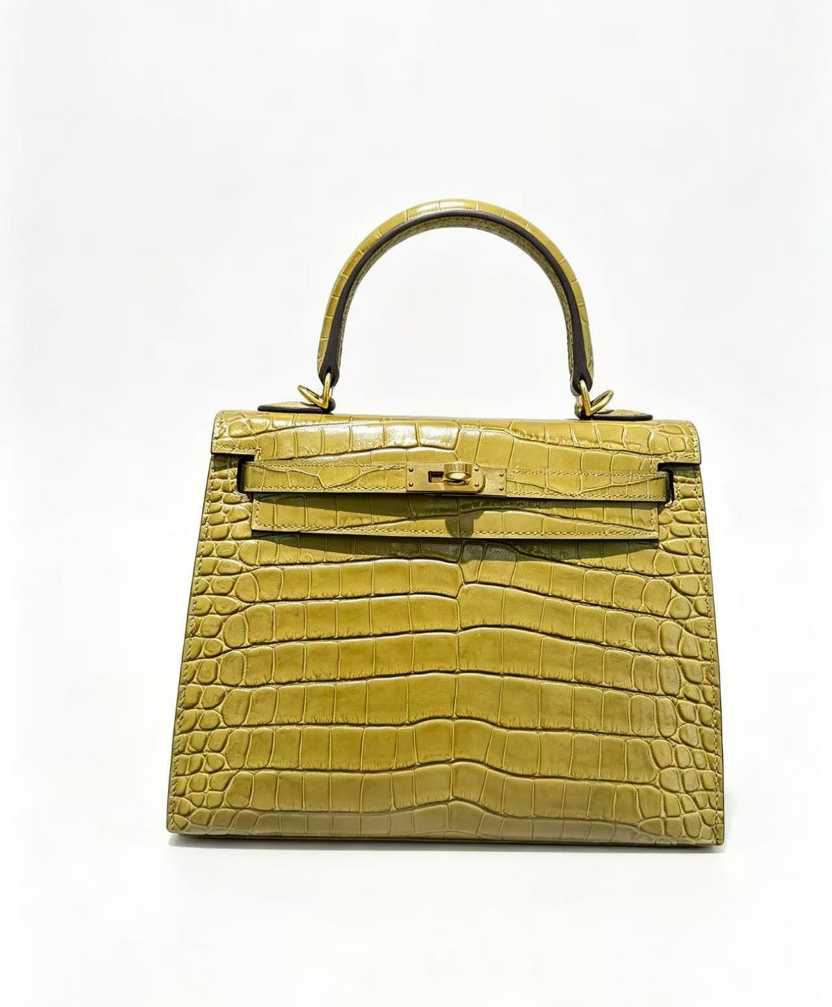 25cm Original Handcrafted Bag With Cowhide And Lizard Pattern