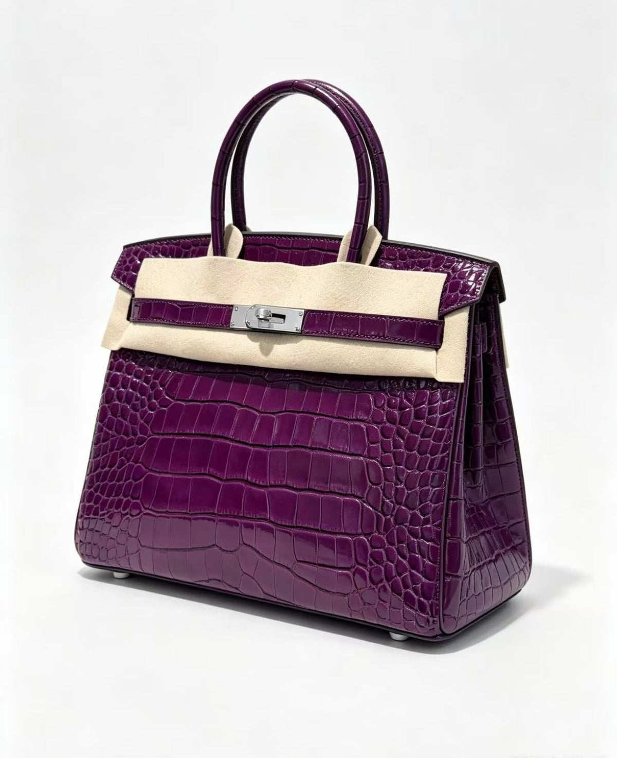 30cm Original Handmade Bag With Cowhide