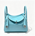 26cm Original Handmade Bag With Cowhide And Crocodile Pattern