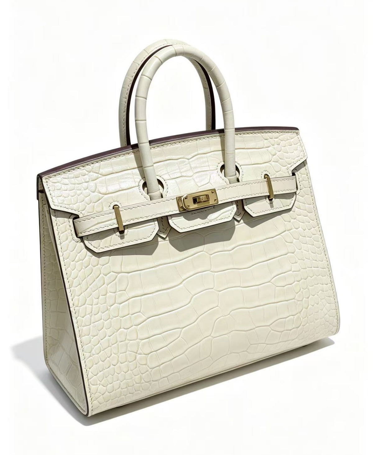20cm Original Handcrafted Bag With Cowhide And Lizard Pattern or Crocodile Pattern