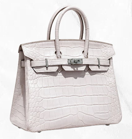 25cm Original Handmade Bag With Cowhide And Crocodile Pattern