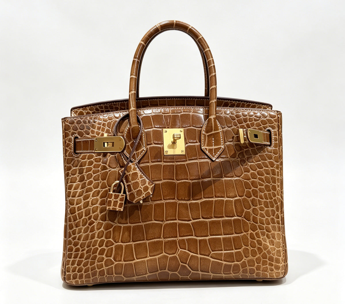 30cm Original Handmade Bag With Cowhide