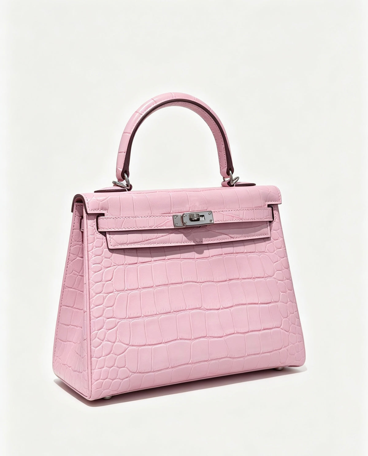 25cm Original Handcrafted Bag With Cowhide And Lizard Pattern