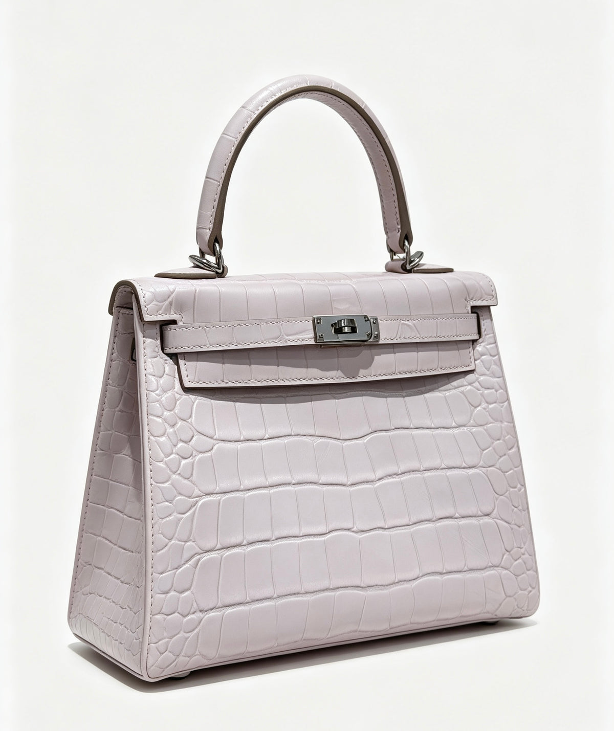 25cm Original Handcrafted Bag With Cowhide And Lizard Pattern