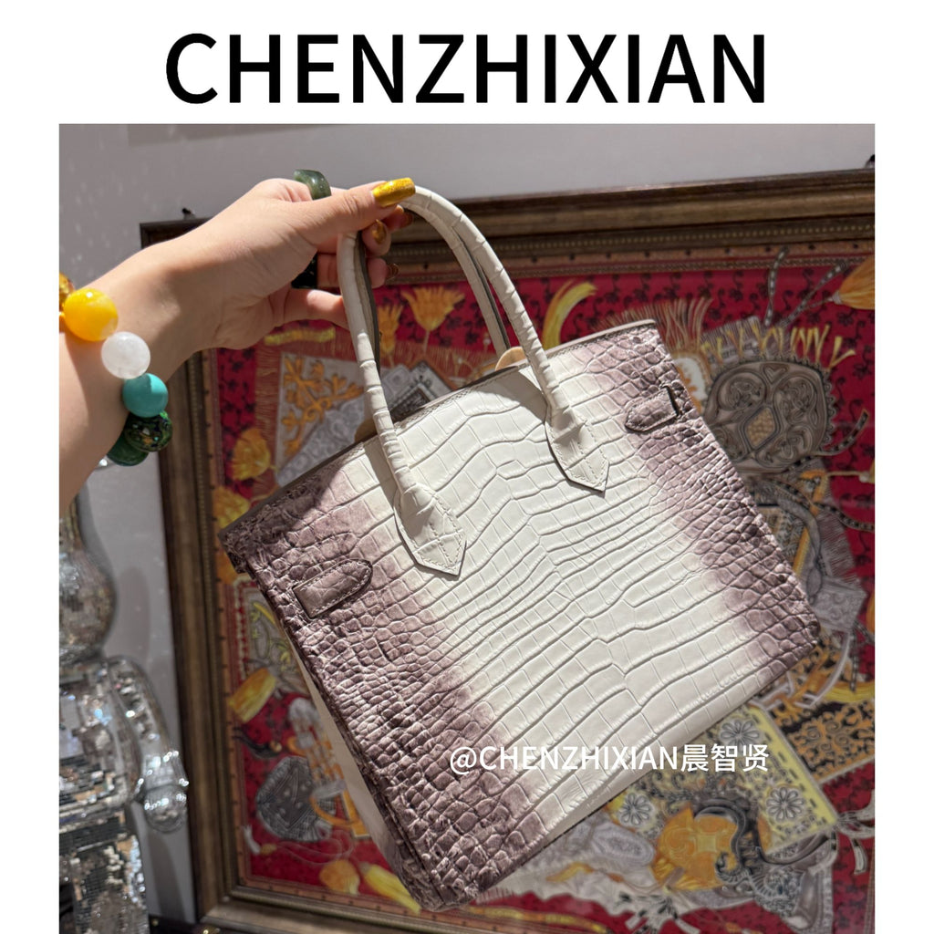 30cm Original Handmade Bag With Cowhide