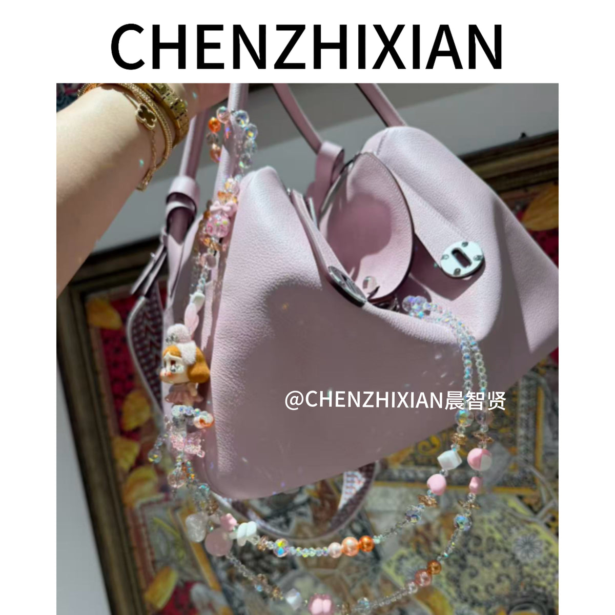 Tote bag and shoulder bag,34 cm, available in four colors, Evercolor leather
