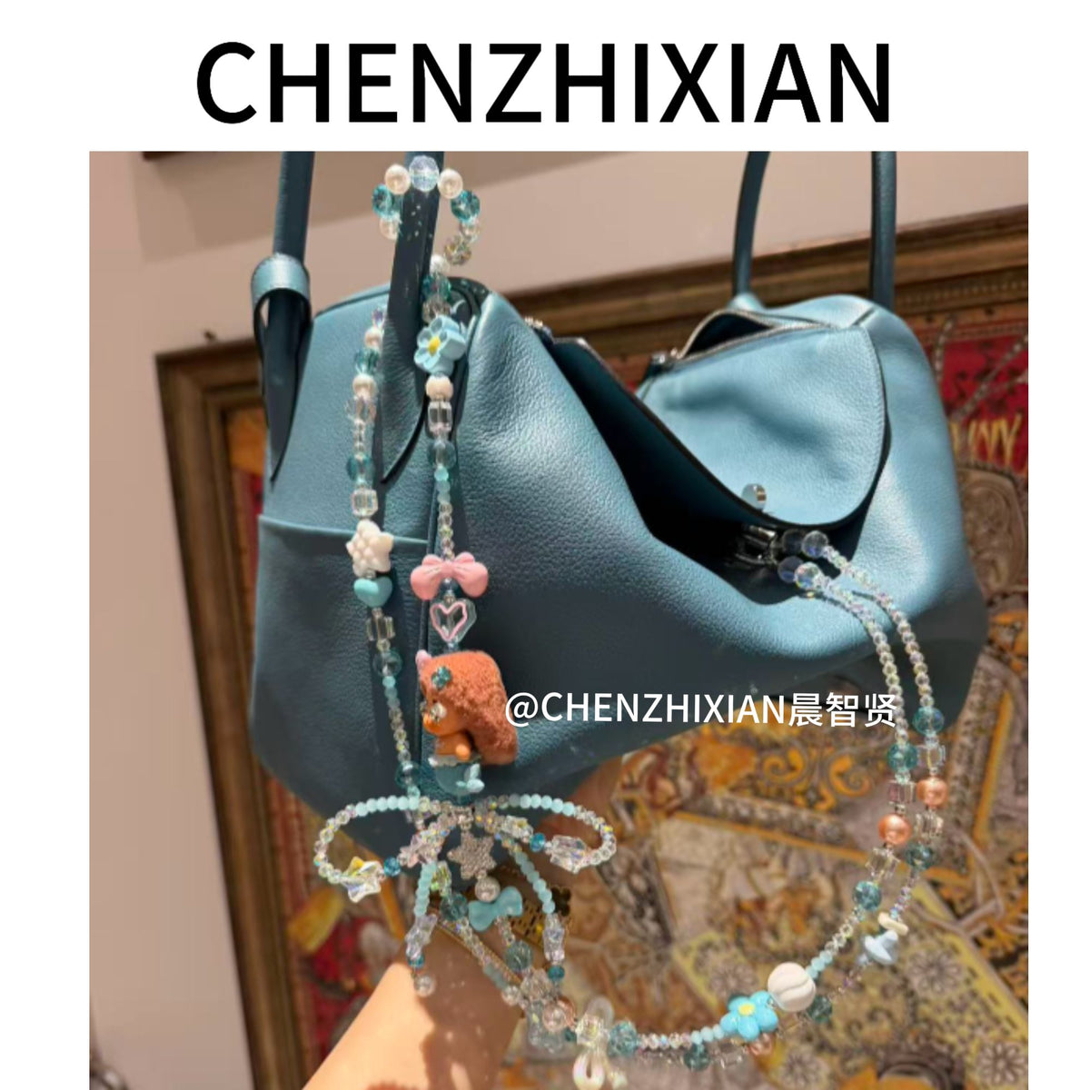 Tote bag and shoulder bag,34 cm, available in four colors, Evercolor leather