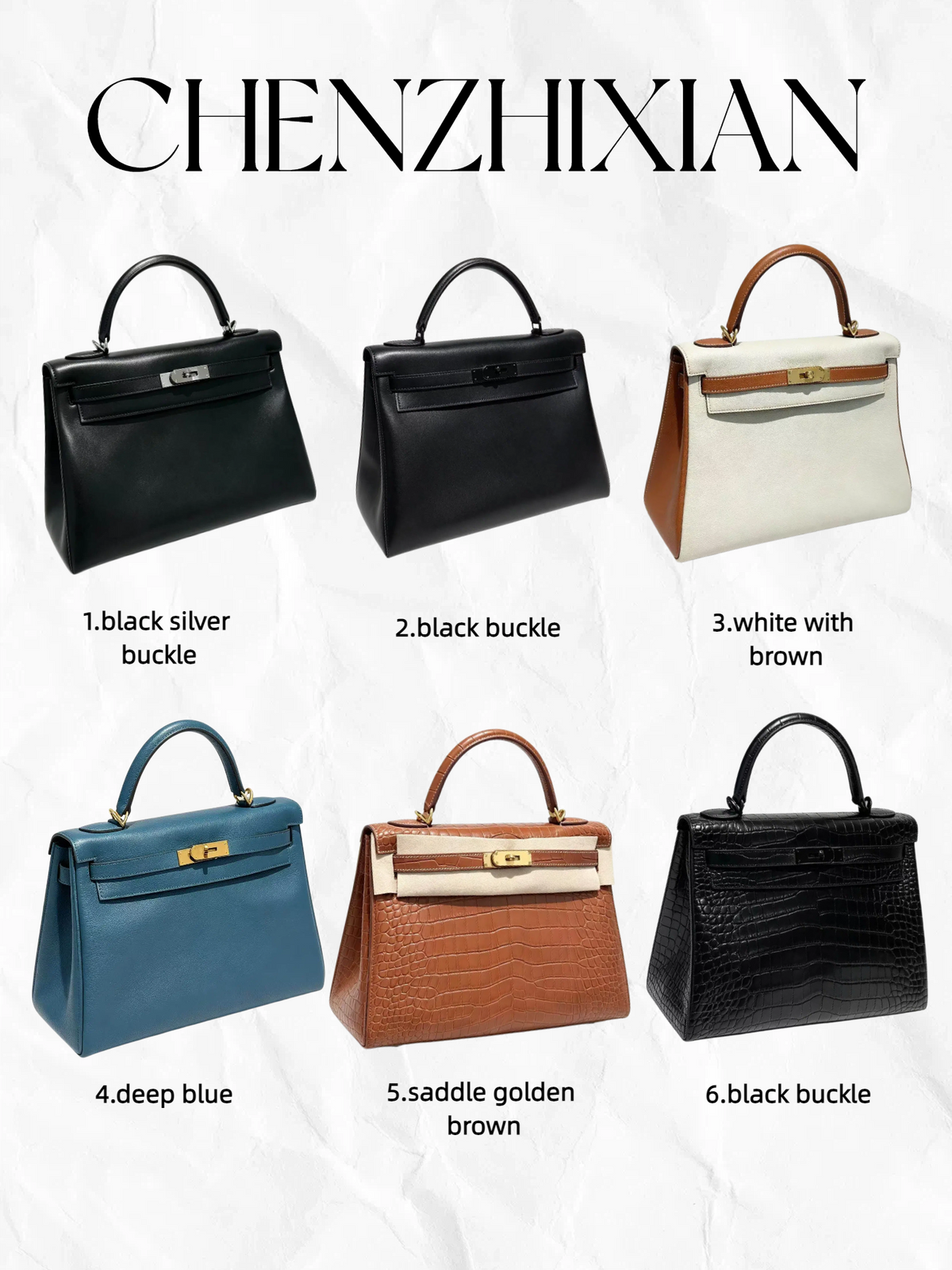 32cm Original Handmade Bag With BOX leather