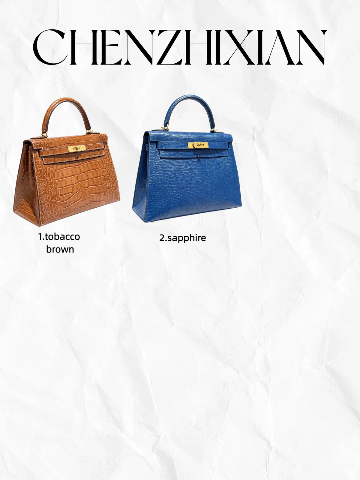 28cm Original Handcrafted Bag With Cowhide And Lizard Pattern