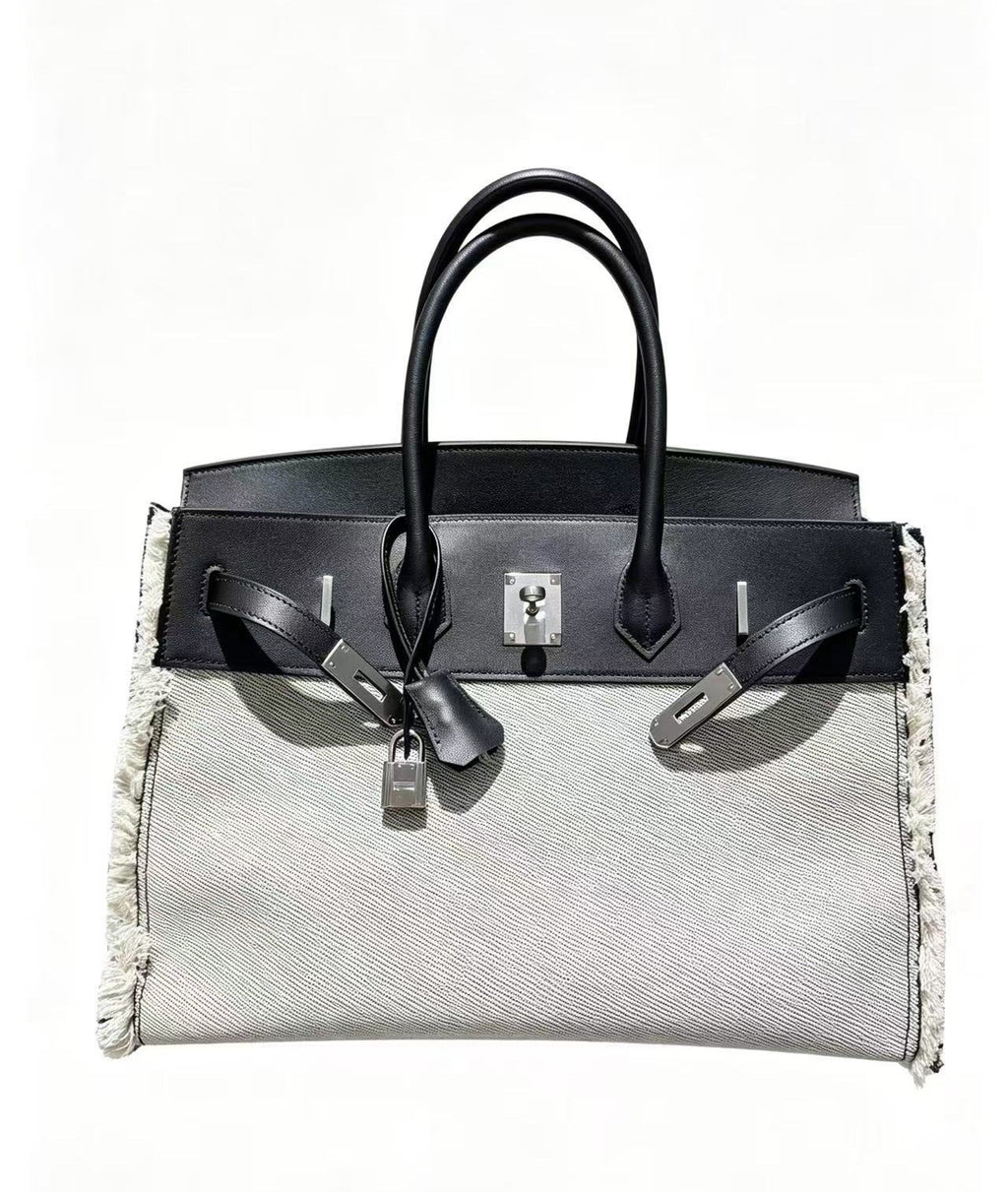 35cm Swift Canvas Tassel Tote Bag in Five Colors