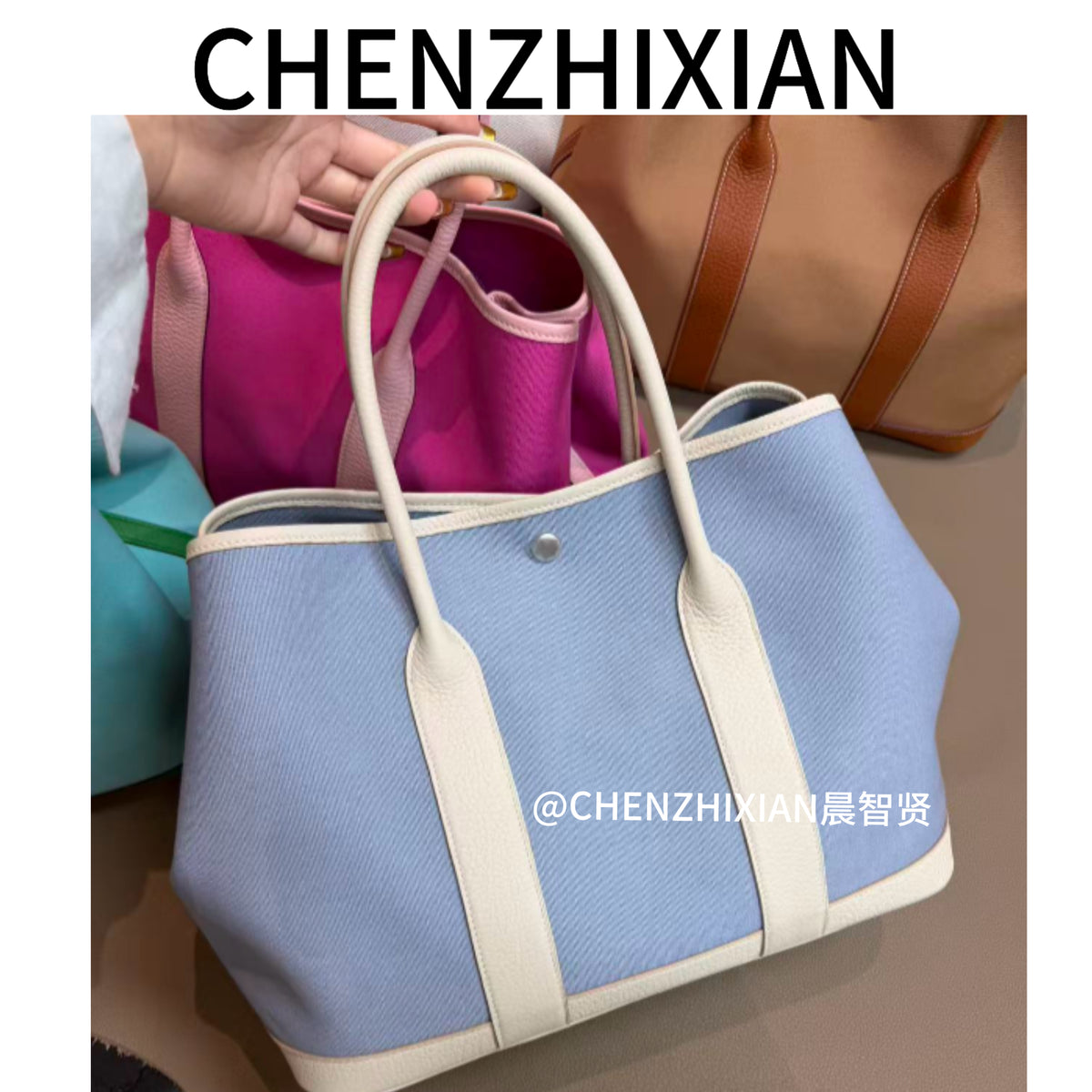 36cm Canvas Garden Bag – Large-Capacity Commuter Tote