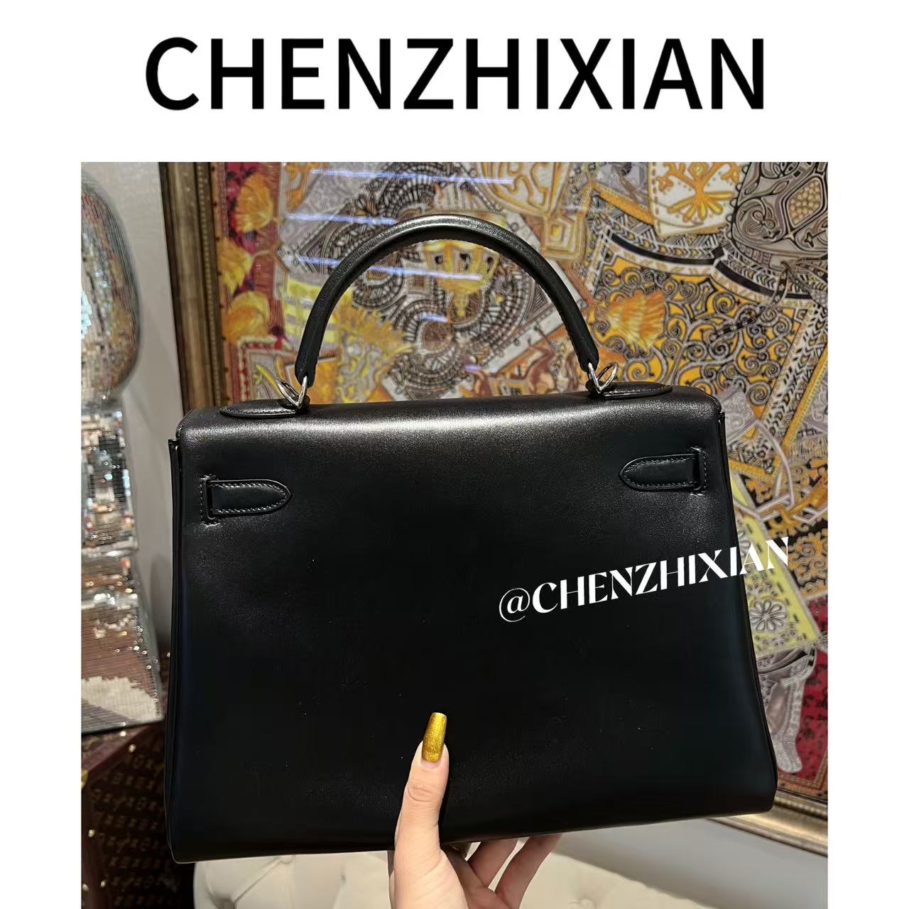 32cm Original Handmade Bag With BOX leather