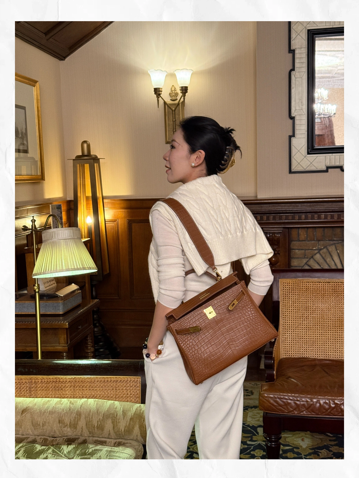 32cm Original Handmade Bag With BOX leather