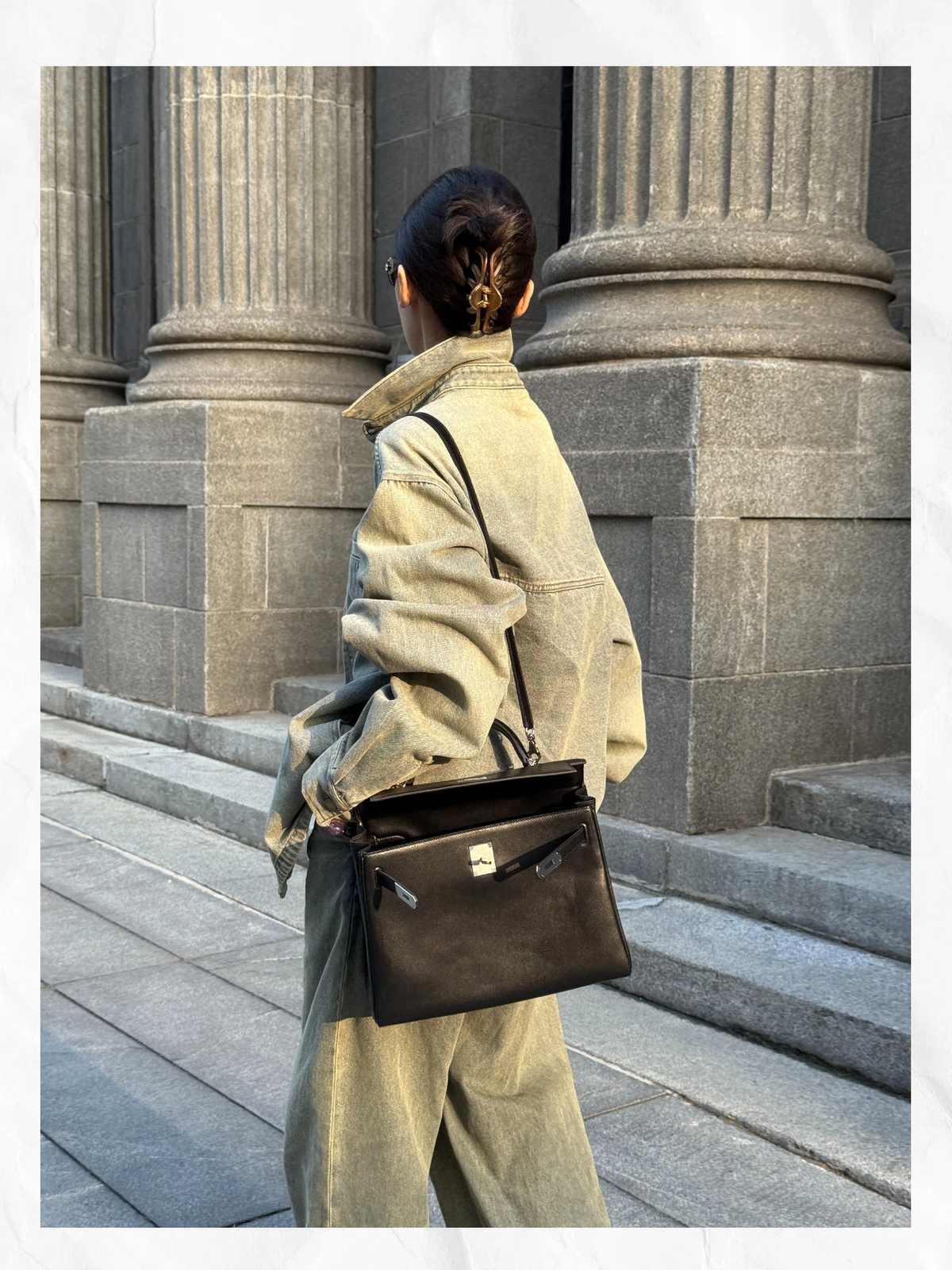 32cm Original Handmade Bag With BOX leather