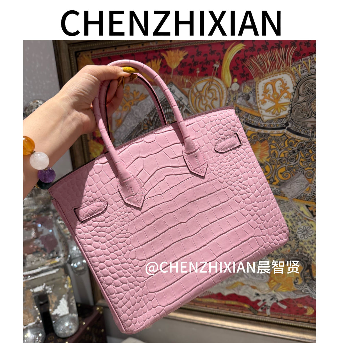 30cm Original Handmade Bag With Cowhide