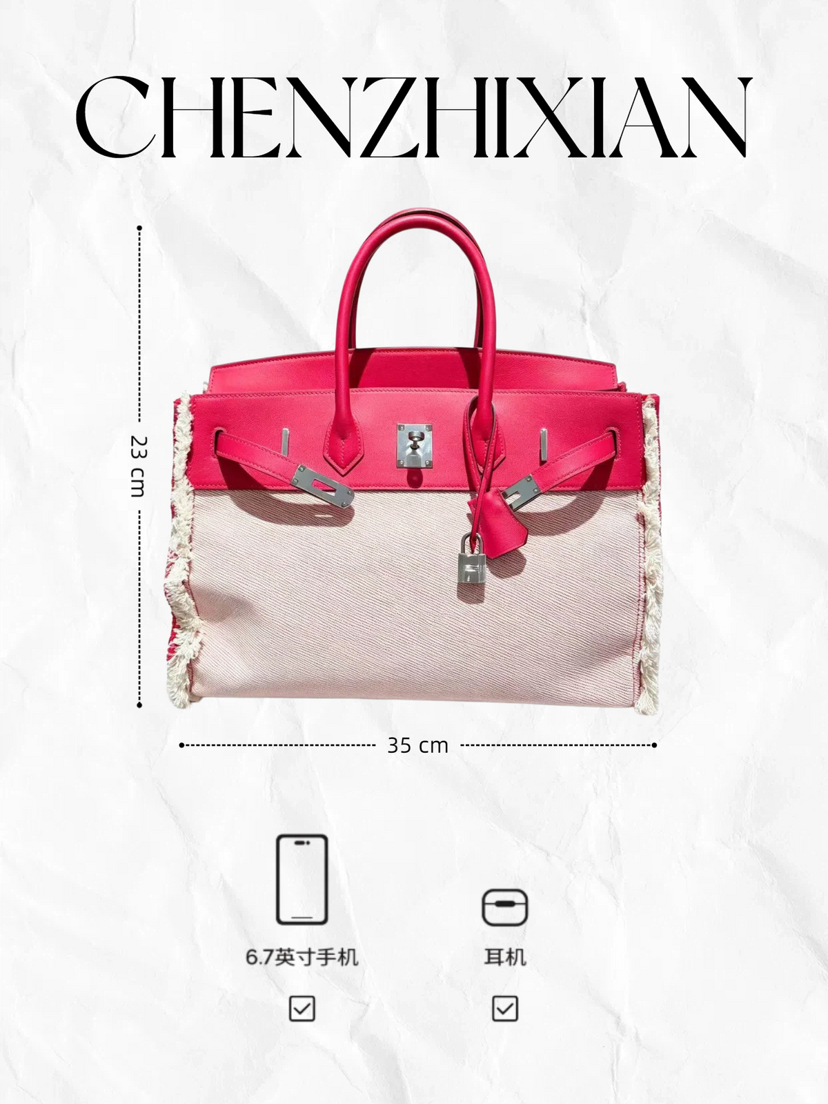 35cm Swift Canvas Tassel Tote Bag in Five Colors