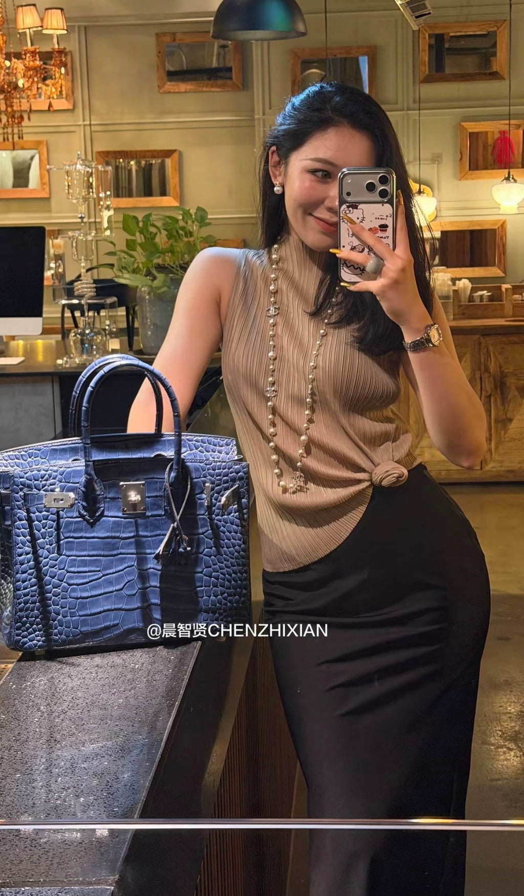 30cm Original Handmade Bag With Cowhide