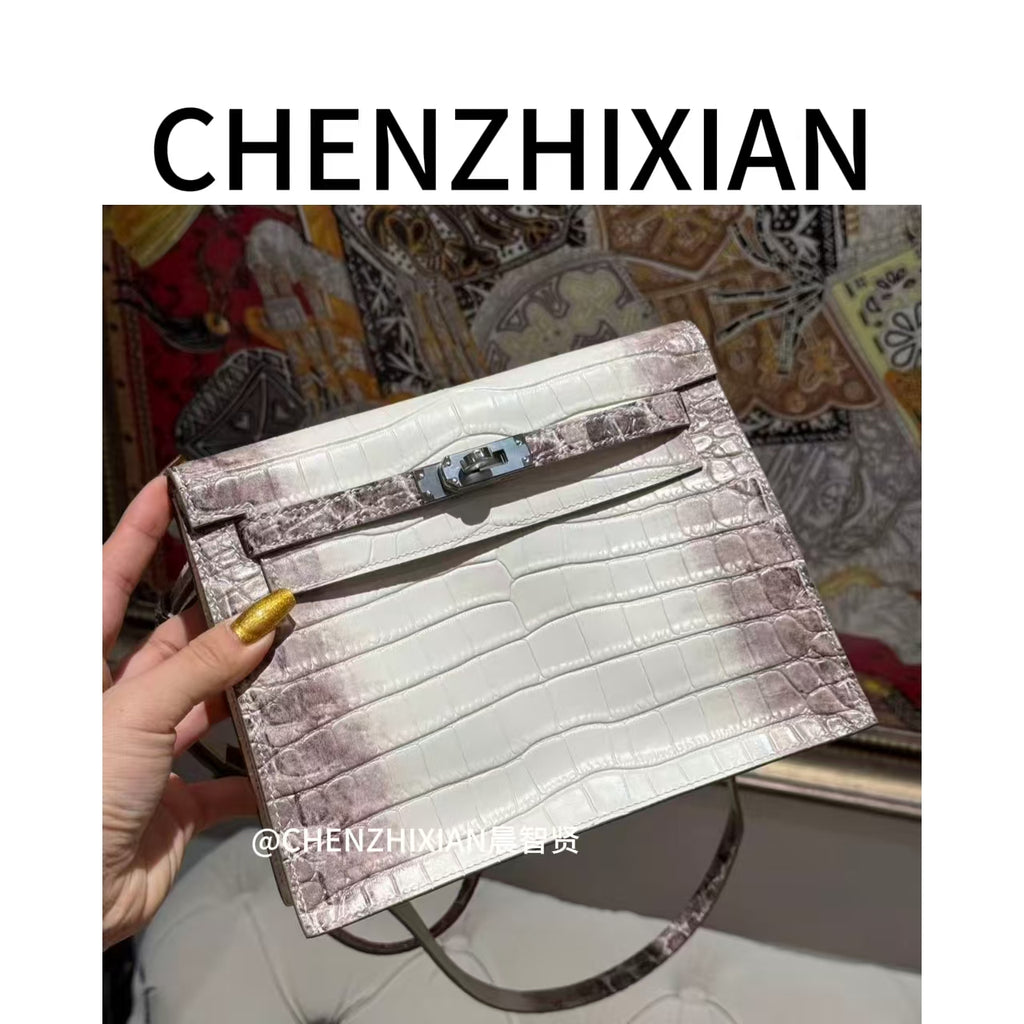 22cm Original Handcrafted Bag With Cowhide And Lizard Pattern