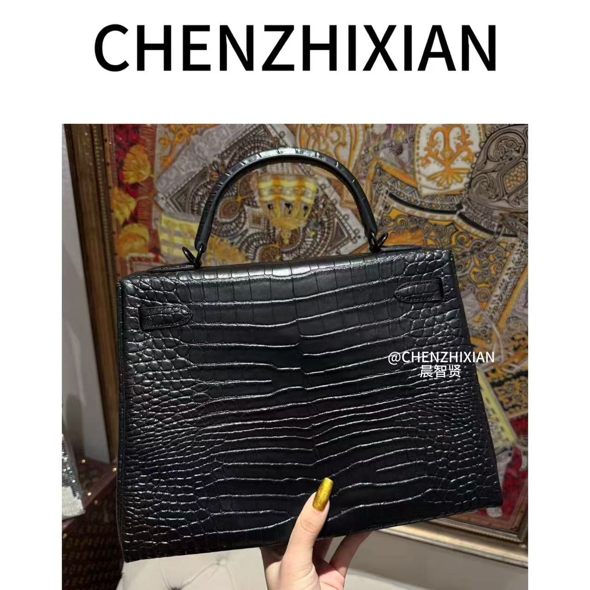 32cm Original Handmade Bag With BOX leather